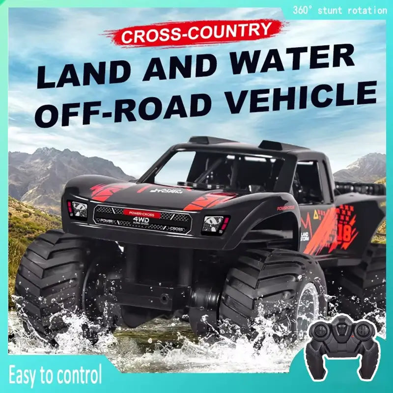 Hydro-Crusher: All-Terrain Amphibious 4WD Monster Truck