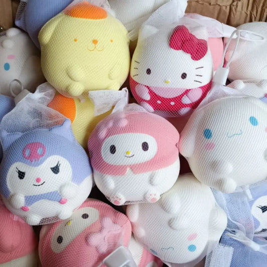 Kawaii Mylody Decompression Kuro Cinaroll Stress Relief Squishy Anime Cartoon Children's Hand Pinch Toy Healing Gift
