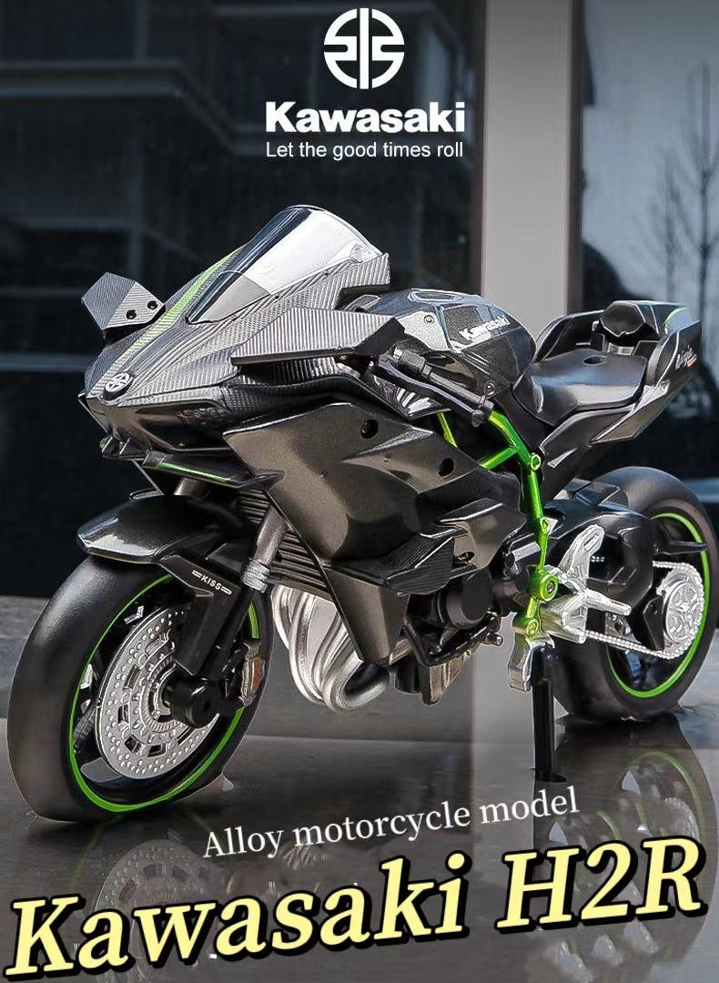 1:12 Kawasaki H2R Model Alloy Motorcycle (No light & sound）