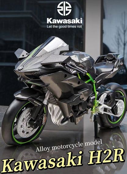 1:12 Kawasaki H2R Model Alloy Motorcycle (No light & sound）