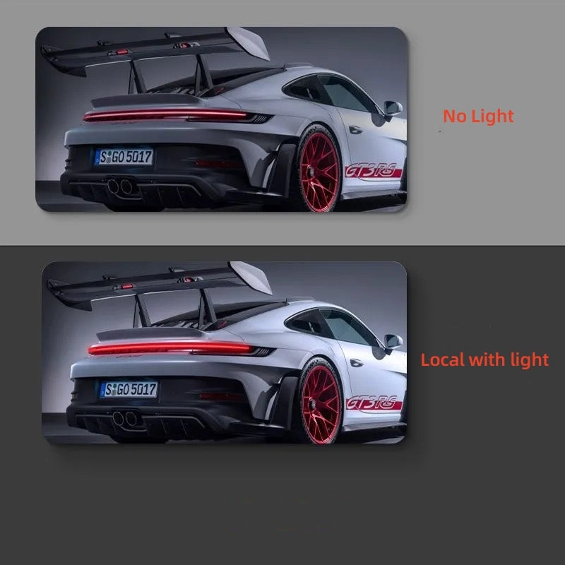 Luminous Sports Car Wall Art – Premium LED Backlit Canvas for Automoti ...