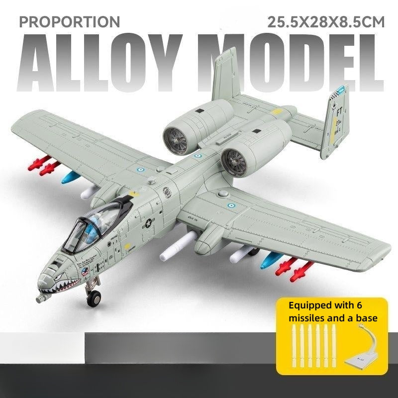 1:100 Scale Warthog Attack Aircraft Diecast Metal Model