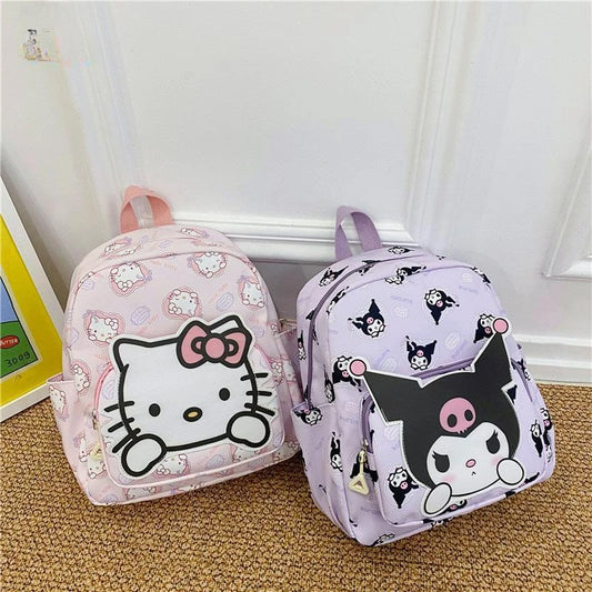 27x34cm Kawaii Kitty Cat Cinaroll Mylody Kuro Cartoon Book Bag Student Backpack High Capacity Shoulder Bag Gift