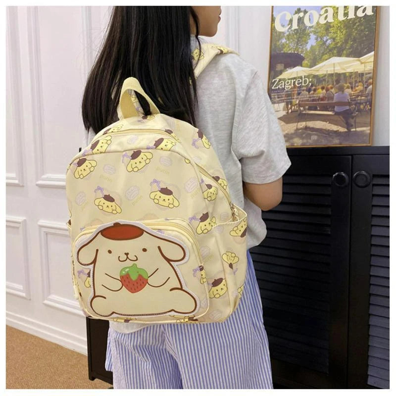 27x34cm Kawaii Kitty Cat Cinaroll Mylody Kuro Cartoon Book Bag Student Backpack High Capacity Shoulder Bag Gift