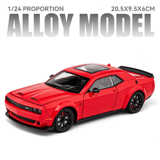 1:24 Dodge Challenger Hellcat Redeye Alloy Muscle Car Model