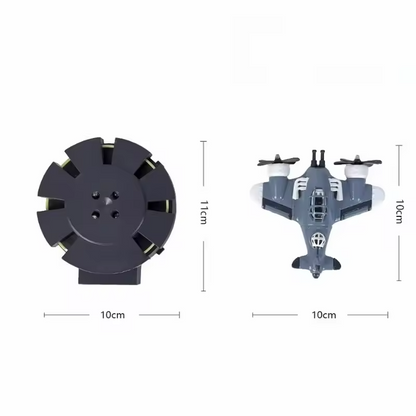 Levitating Airplane Alarm Clock with LED Display – Floating Aircraft Model Gift for Aviation Enthusiasts