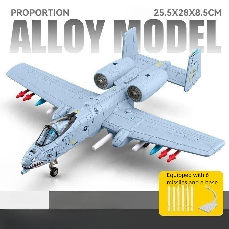 1:100 Scale Warthog Attack Aircraft Diecast Metal Model