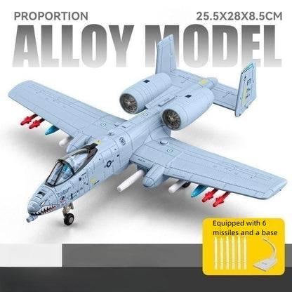 1:100 Scale Warthog Attack Aircraft Diecast Metal Model