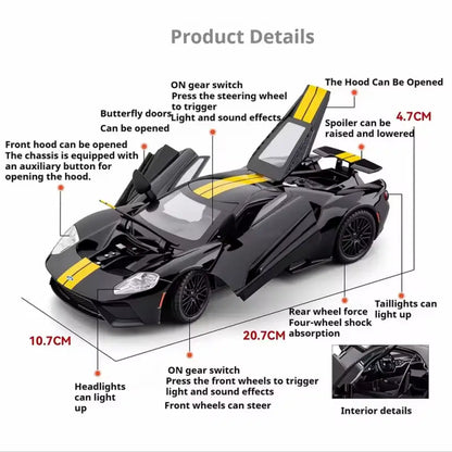 1:24 Ultimate Hypercar Model - Kinetic Drive & LED Lights