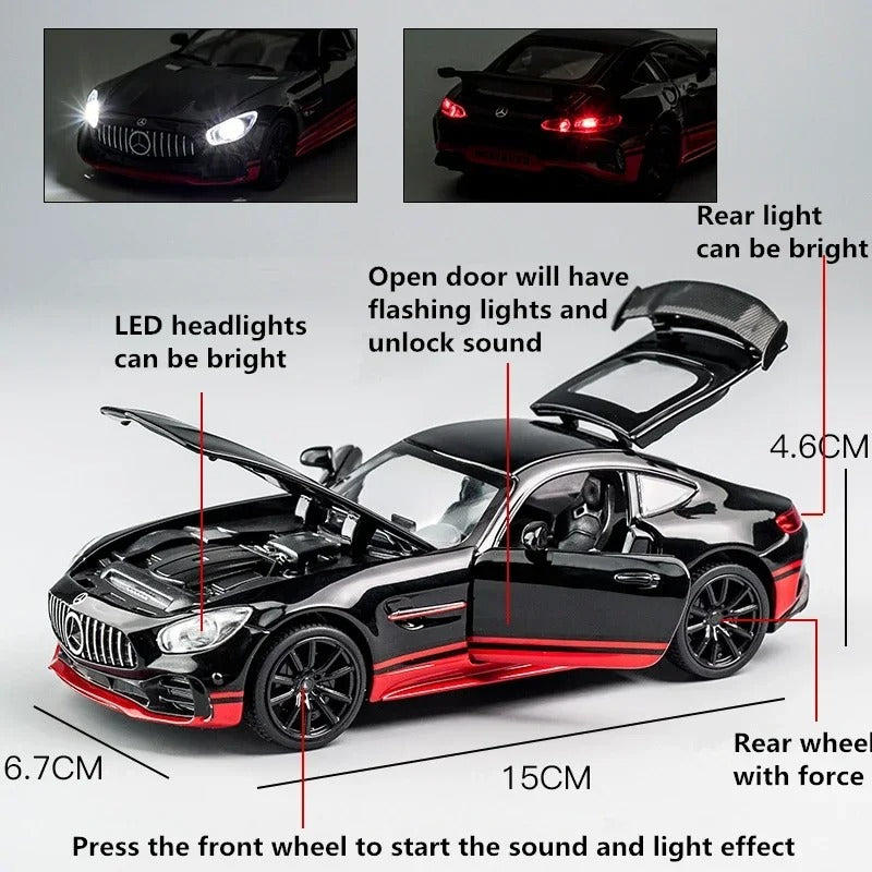 1:32 Mercedes AMG GTR Sports Car Diecast Model