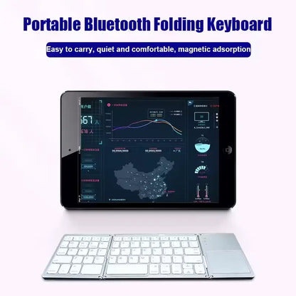 CyberFold 3-in-1 Wireless Keyboard with Trackpad & NumPad