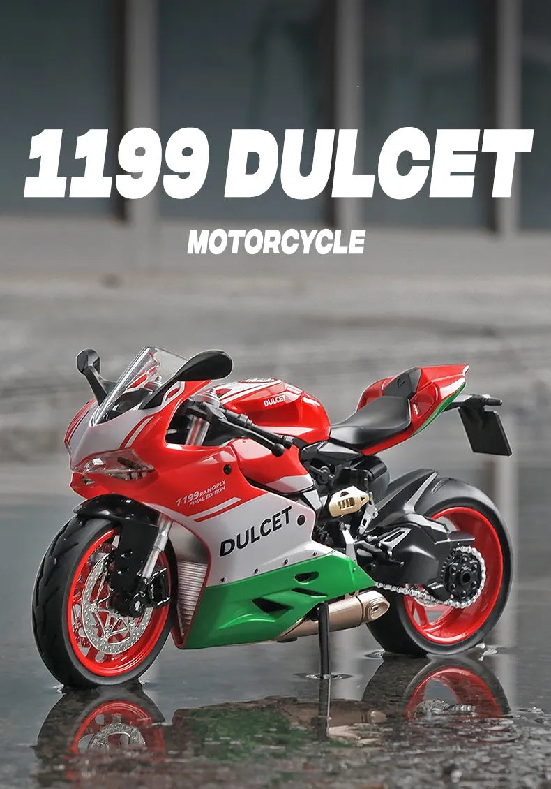 1:12 Dulcet 1199 Panigale Alloy Diecast Motorcycle Model