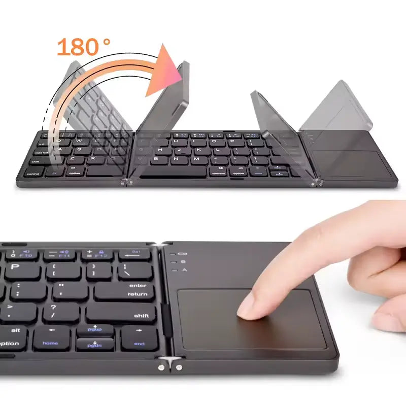 CyberFold 3-in-1 Wireless Keyboard with Trackpad & NumPad