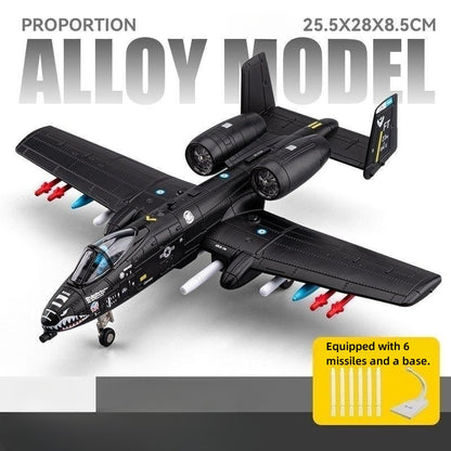 1:100 Scale Warthog Attack Aircraft Diecast Metal Model