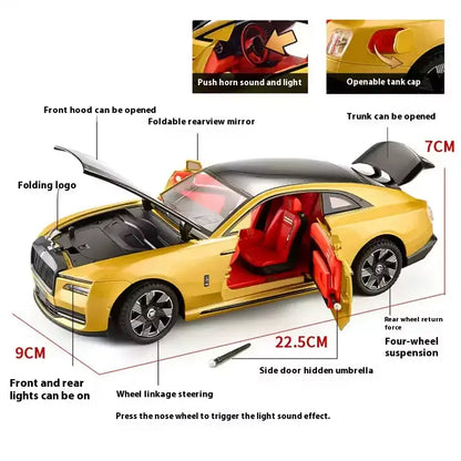 1:24 Luxury Electric Coupe - High-Detail Diecast Model