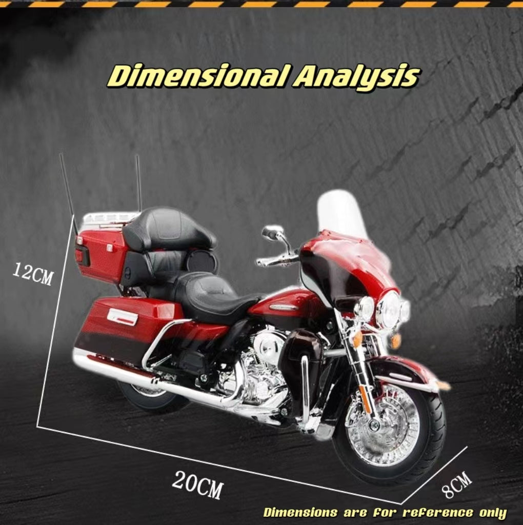 1: 12 Harley Davidson Motorcycles - 2013 Flhtk Electra Glide Ultra