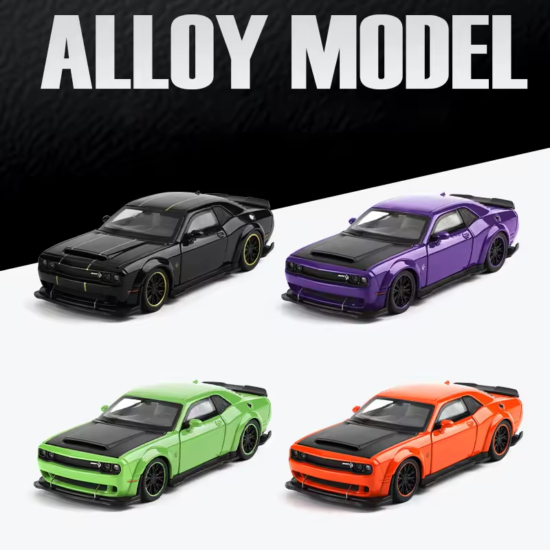 1:32 Dodge Challenger Hellcat Die-Cast Model Car – Collector’s Edition
