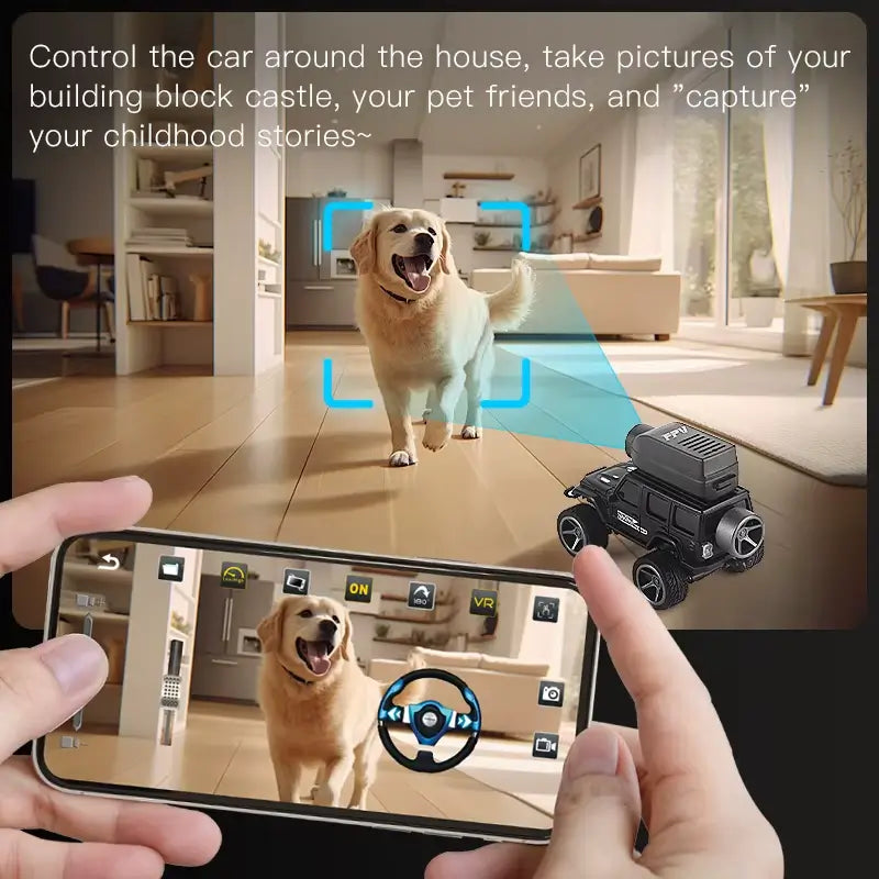 1:64 Alloy FPV Micro-Crawler | HD Live Camera System