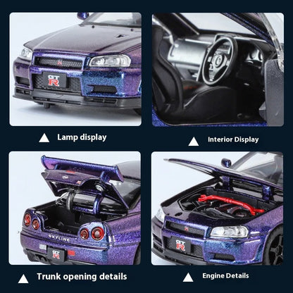 1:32 Nissan GTR R34 Skyline Alloy Model