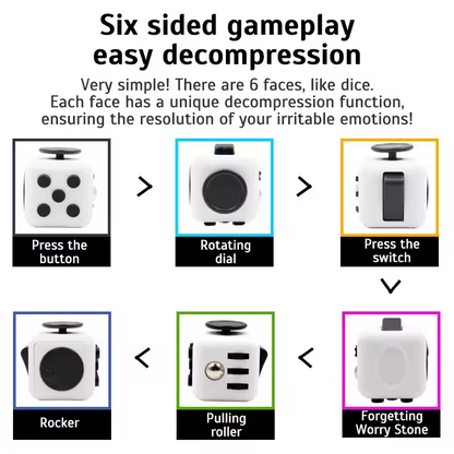 Fidget Cube – Portable Anti-Anxiety Fidget Toy for Calm & Focus