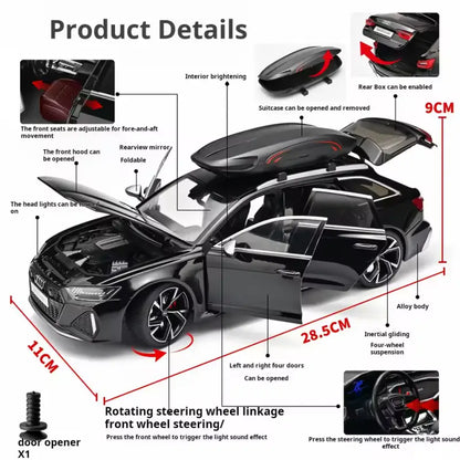 1:18 Scale Audi RS6 Avant Diecast Model Car