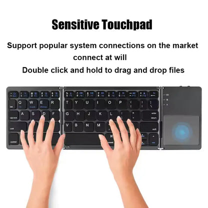 CyberFold 3-in-1 Wireless Keyboard with Trackpad & NumPad