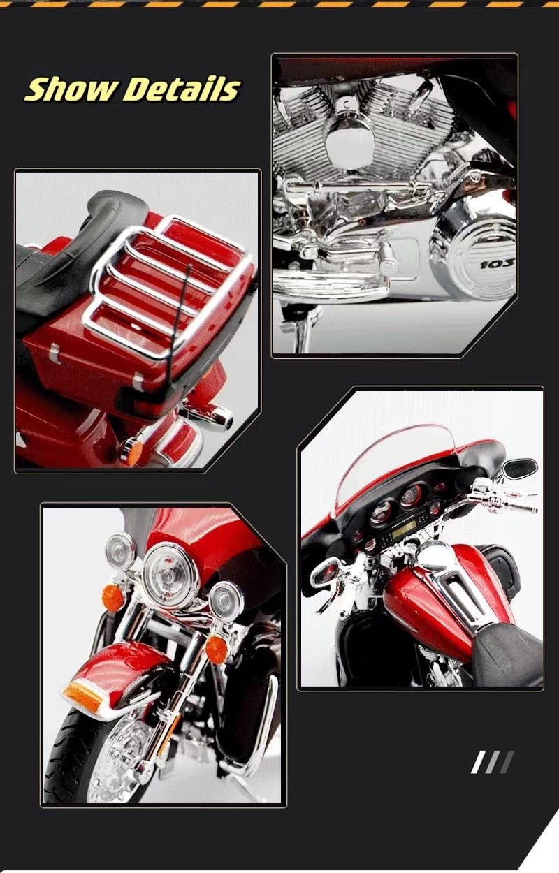 1: 12 Harley Davidson Motorcycles - 2013 Flhtk Electra Glide Ultra