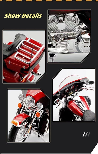 1: 12 Harley Davidson Motorcycles - 2013 Flhtk Electra Glide Ultra