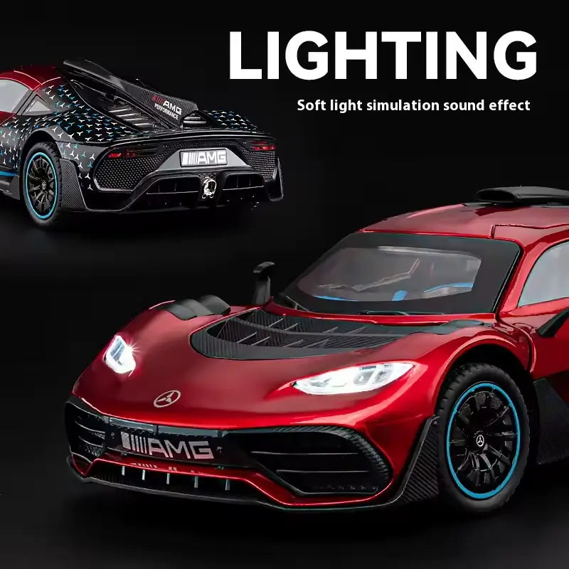 1:24 Hypercar Replica: Kinetic Drive & Active Aero Edition