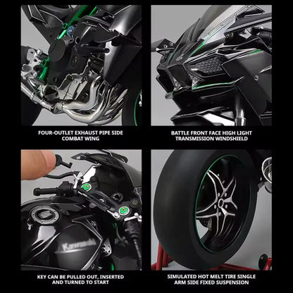 1:6 Kawasaki H2R Alloy Metal Diecast Motorcycle Model