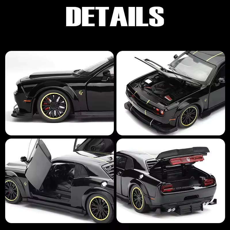 1:32 Dodge Challenger Hellcat Die-Cast Model Car – Collector’s Edition