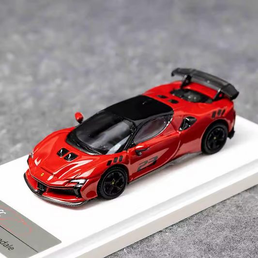 1/64 Scale Model Car Scale SF90 Model Collector Toy Luxury Vehicle For Boy Gifts