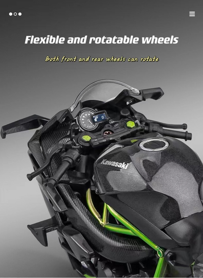 1:12 Kawasaki H2R Model Alloy Motorcycle (No light & sound）
