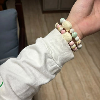 4 types of ceramic beaded bracelets Kitty bracelets are cute and non-fading, niche and versatile gifts for besties and girlfriends