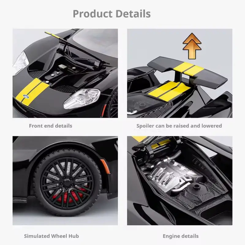 1:24 Ultimate Hypercar Model - Kinetic Drive & LED Lights