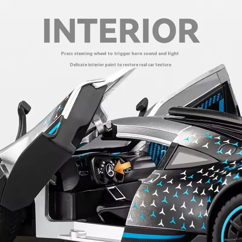 1:24 Hypercar Replica: Kinetic Drive & Active Aero Edition