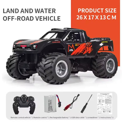 Hydro-Crusher: All-Terrain Amphibious 4WD Monster Truck