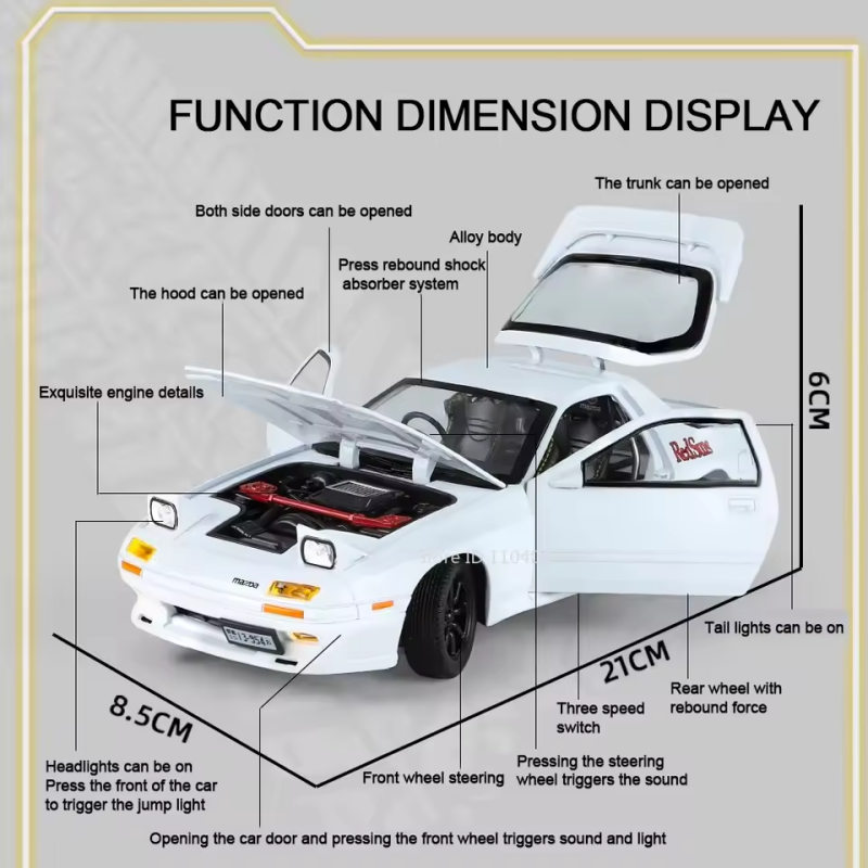 Mazda RX-7 1:24 Diecast Model