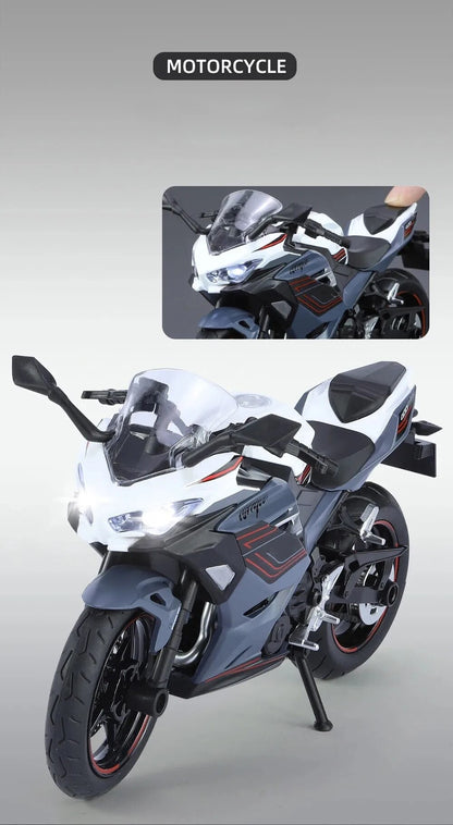 1:12 Kawasaki Ninja 400 Alloy Motorcycle Model Diecast Toy