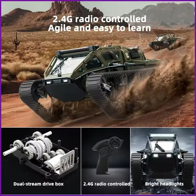 Cyber-Crawler: Full-Scale Off-Road RC Drift Tank