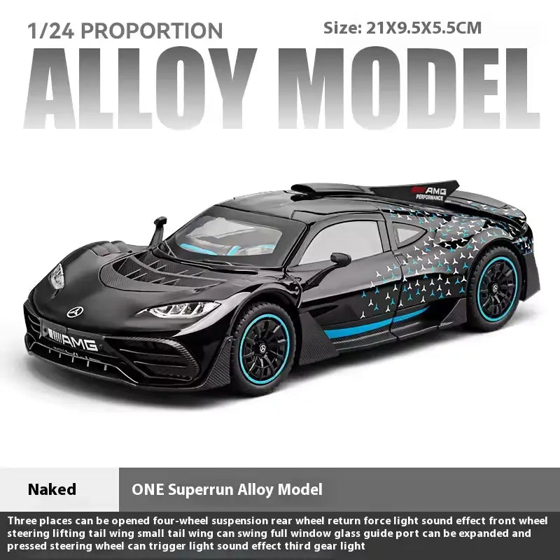 1:24 Hypercar Replica: Kinetic Drive & Active Aero Edition