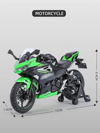 1:12 Kawasaki Ninja 400 Alloy Motorcycle Model Diecast Toy