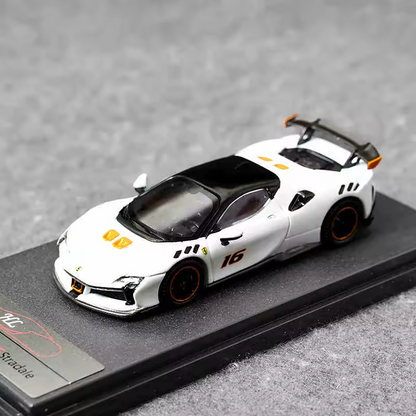 1/64 Scale Model Car Scale SF90 Model Collector Toy Luxury Vehicle For Boy Gifts