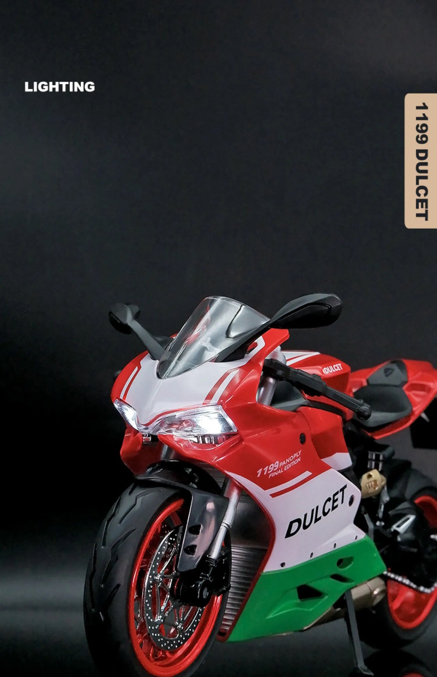 1:12 Dulcet 1199 Panigale Alloy Diecast Motorcycle Model