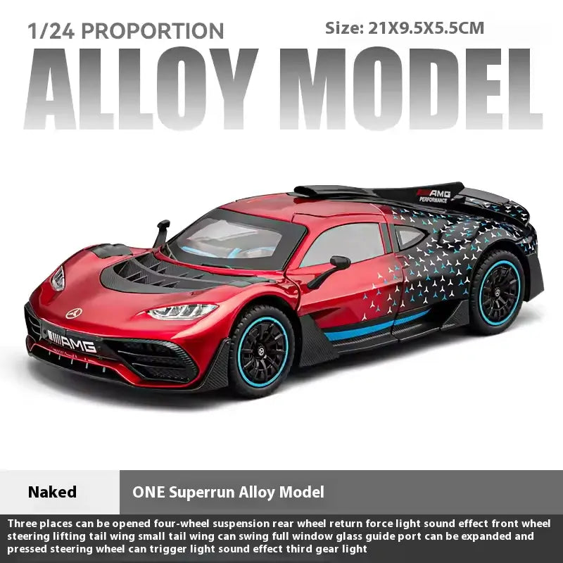 1:24 Hypercar Replica: Kinetic Drive & Active Aero Edition