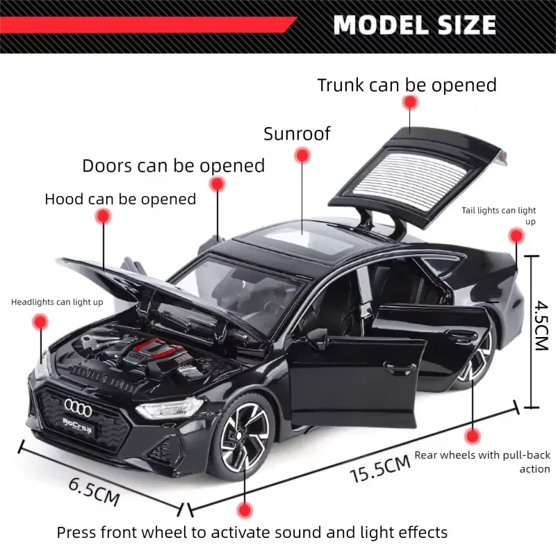 1:32 Audi RS7 Sportback Diecast Model Car