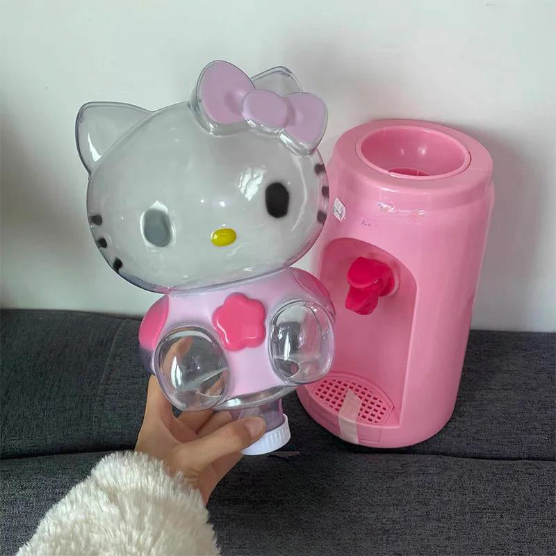 Mini Drinking Kitten Creative Portable 2L Large Capacity Water Bottle Kawaii Water Dispenser Toy