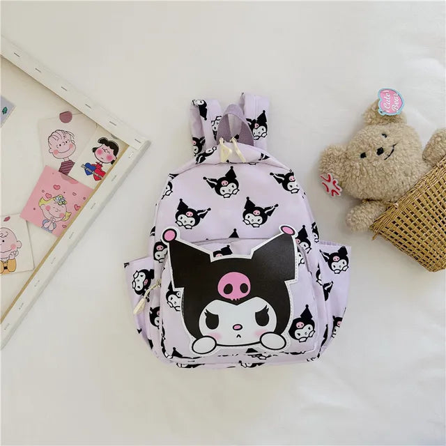 27x34cm Kawaii Kitty Cat Cinaroll Mylody Kuro Cartoon Book Bag Student Backpack High Capacity Shoulder Bag Gift