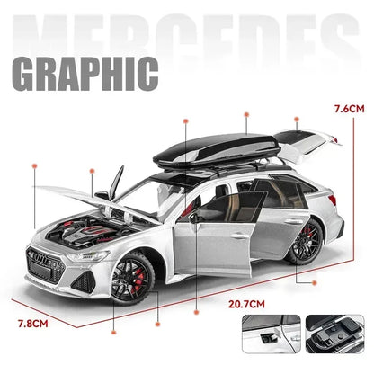 1:24 Scale RS6 Sport Travel Diecast Car