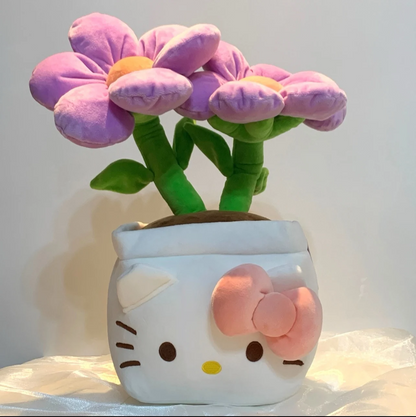 HelloKitty 23cm potted flower decoration doll girl gift